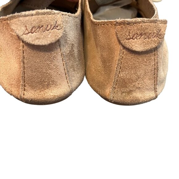 SIZE 5 Sanuk Bianca Minimalist Flat Suede Leather Sneaker Shoes - Picture 5 of 10